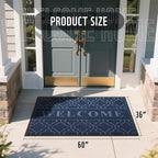 Yimobra Welcome Mat Outdoor Indoor, All-Season Waterproof Front Door Mat - Image 2