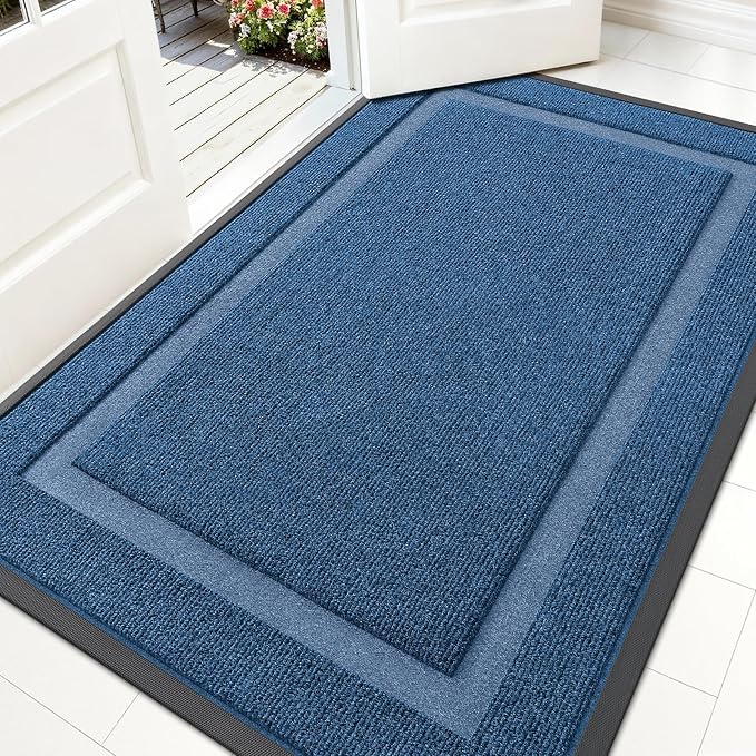 OLANLY Front Door Mat Indoor Outdoor Entrance, Waterproof All-Season, by OLANLY