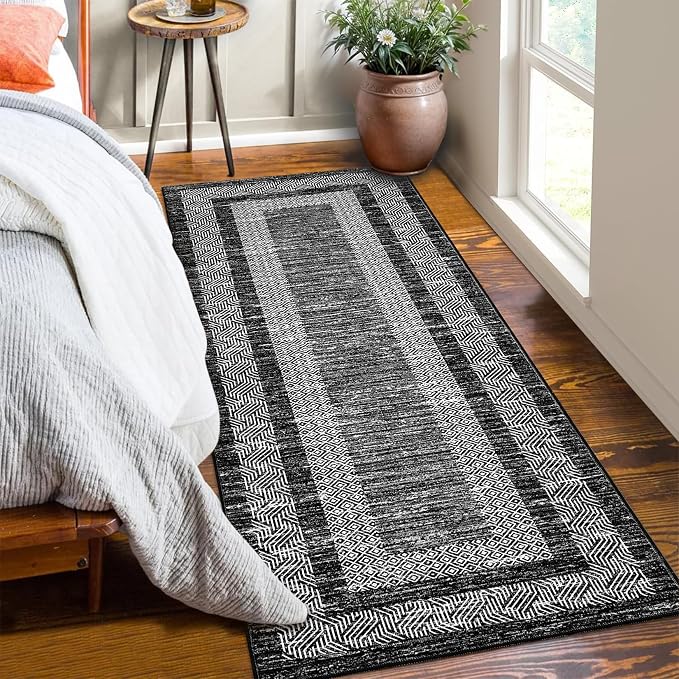 GarveeHome Washable Runner Rug 2x6 Modern Hallway Rug Non Slip Entryway Runner - Image 2