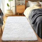 Runner Rugs for Bedroom 2x6 Rug Runners for Hallways Non Slip Soft Shag Bedside - Image 3