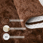 Tepook Super Soft Fluffy Rugs for Living Room, Shag 6x9 Area Rugs for Bedroom - Image 5