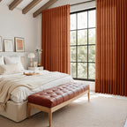 Nanspring Rustic Farmhouse Linen Curtains 96 Inches Long 2 Panel Set Back Tab - Image 7