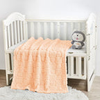 Yurhap Fleece Baby Blanket Heart Checkered, Ultra Soft Cozy Baby Blankets - Image 6