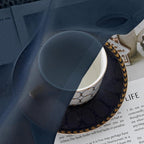 Chyhomenyc Navy Blue Sheer Curtains 78 Inches Long 2 Panels Set - Image 2