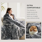 Bedsure GentleSoft Fluffy Sherpa Fleece Faux Fur Blankets Queen Size - Image 3