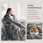 Bedsure GentleSoft Fluffy King Size Blanket - Image 3