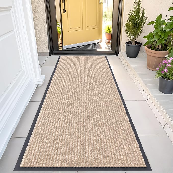 OLANLY Front Door Mat Indoor Outdoor Entrance, Waterproof Heavy Duty Doormat by OLANLY