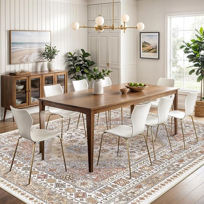 Washable Rugs 8x10 Area Rugs for Living Room, Non-Slip Backing Large Rug for - Image 3