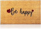 Be Happy - 17"x29" - Coir Door Mat - Welcome Mats by AmaruDoorMats