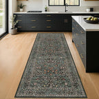 Non Slip 2x6 Kitchen Runner Rug Washable, Rubber Backed Bathroom Runner by HazoHaus