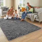 Ophanie Area Rugs for Bedroom Living Room, 4x6 Indoor Floor Gray Rug for Kids - Image 2