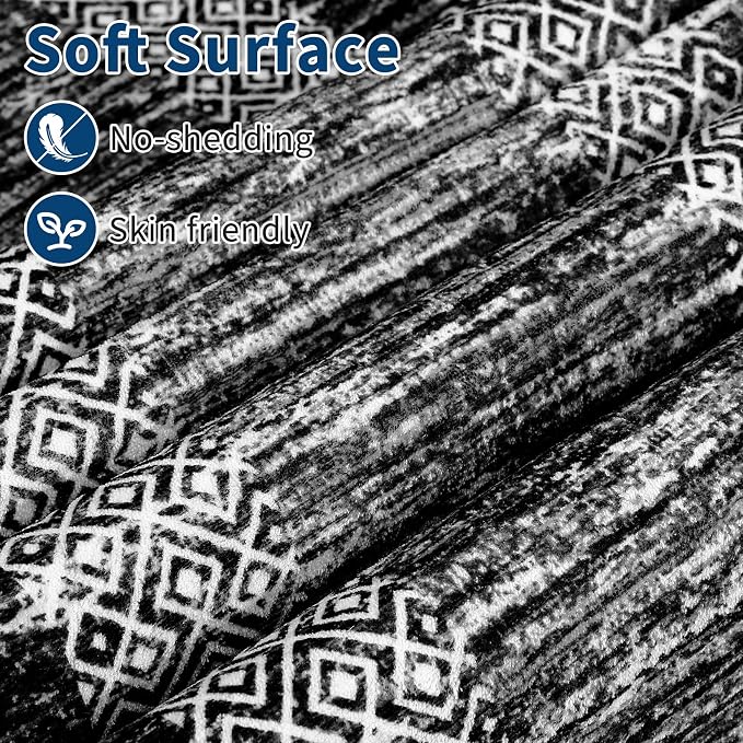 GarveeHome Modern Geometric Rug 4x6 Washable Rug - Image 4
