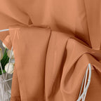 Aiyufeng Orange Sheer Curtains 54 Inch Length 2 Panels Set, Light Filtering - Image 7