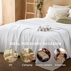 Bedsure 100% Cotton Muslin Blanket King Size - Image 4