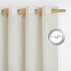 NICETOWN Flax Natural Linen Curtains - Image 4