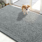 OLANLY Dog Door Mat for Muddy Paws 50x30, Absorbs Moisture and Dirt, Absorbent by OLANLY