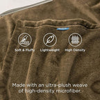 Bedsure GentleSoft Fleece Throw XL Blanket Camel - Image 3