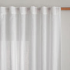 MYSKY HOME Floor to Ceiling Curtains 108 Inches White Sheer Window Drapes - Image 8