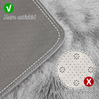 Tie Dye Grey Soft Shaggy Fluffy Rug - Image 3