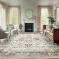 AMADA HOMEFURNISHING 8x10 Area Rugs, Low-Profile Large Washable Area Rug by AMADAHOMEFURNISHING