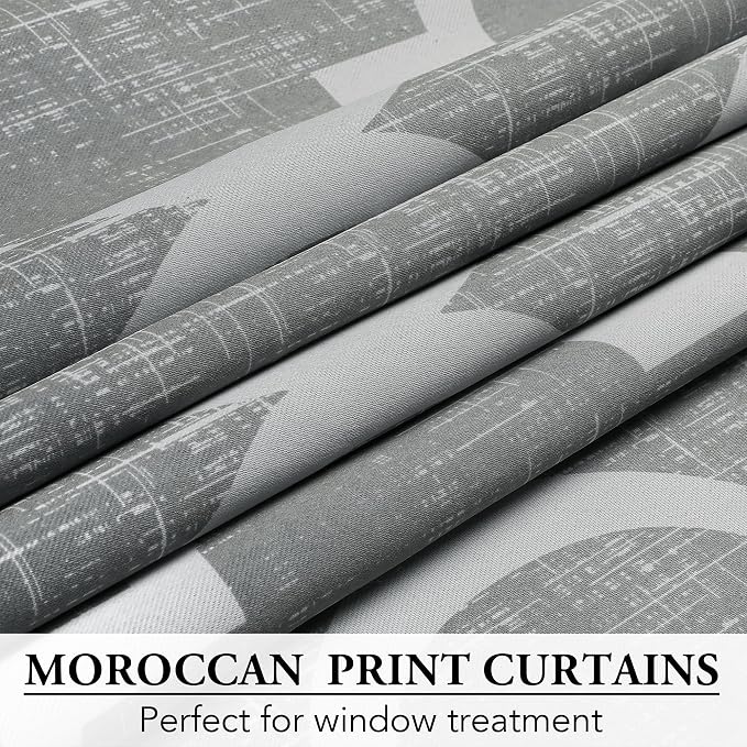 Beauoop 100% Blackout Curtains 45 Inches Long 2 Panels - Image 4