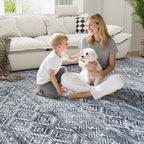 8x10 Area Rugs Washable Rug: Anti-Skid Abstract Modern Living Room Rug Soft - Image 4