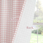 RYB HOME Checkered Kitchen Curtains 24 inch Length, Vintage Farmhouse Linen - Image 7