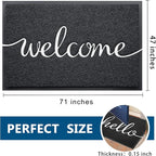 EARTHALL Funny Welcome Mats Outside/Inside 71"x47", Front Door Mat Outdoor - Image 2