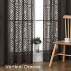Simplebrand Chocolate Semi-Sheer Curtains, 42x96 Inch, 2 Panels, Light Filtering - Image 5