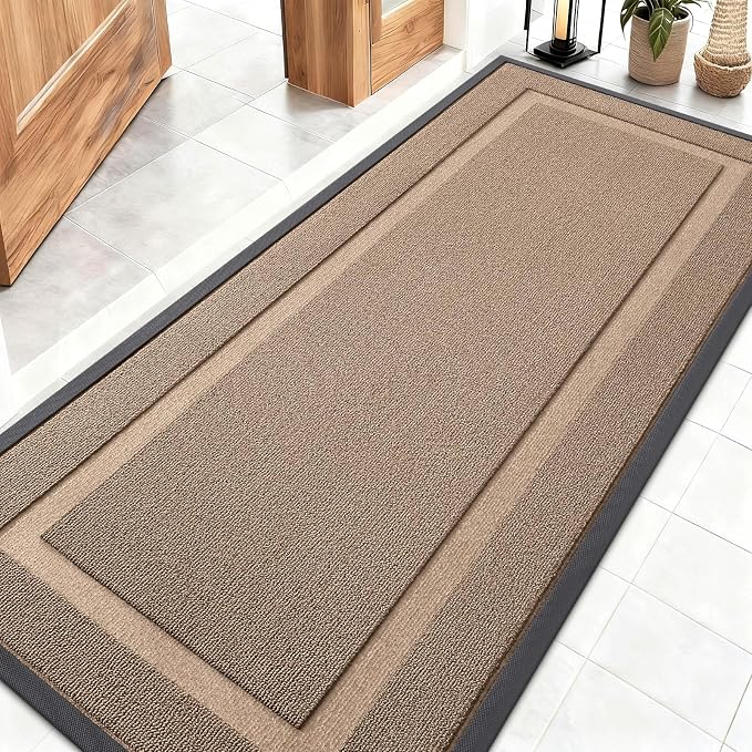 OLANLY Front Door Mat Indoor Outdoor Entrance, Waterproof All-Season, by OLANLY