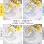 NICETOWN White Sheer 108 inch Curtains, Rod Pocket & Back Tab Semi Linen Sheer - Image 2