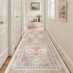 4x10 Runner Rug, Washable Hallway Runner Rug by Restydon