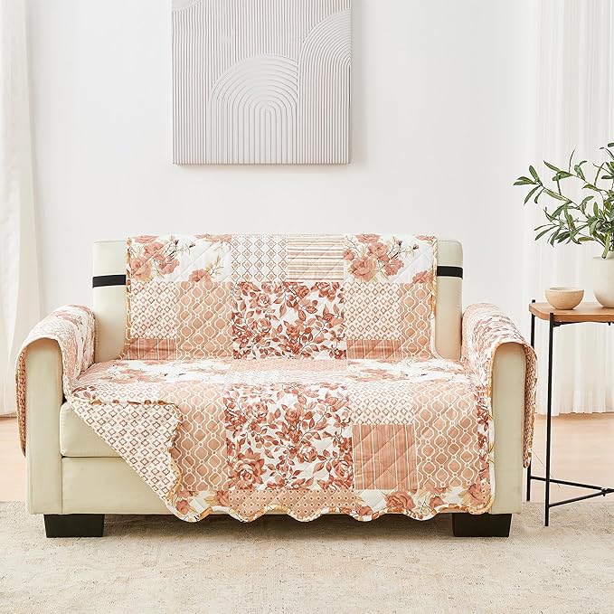 Great Bay Home Reversible Patchwork Loveseat Cover by GreatBayHome