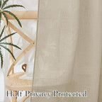 RYB HOME Linen Curtains Semi Sheers - Image 4