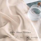 NICETOWN Voile Sheer Curtains 63 inch Length, Grommet Soft Window Treatments - Image 5