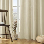 Joydeco Linen Curtains, 90 Inch Length, 2 Panels Set by JOYDECO