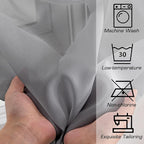 Simplebrand Rod Pocket Top Solid Voile Sheer Curtains - Image 7