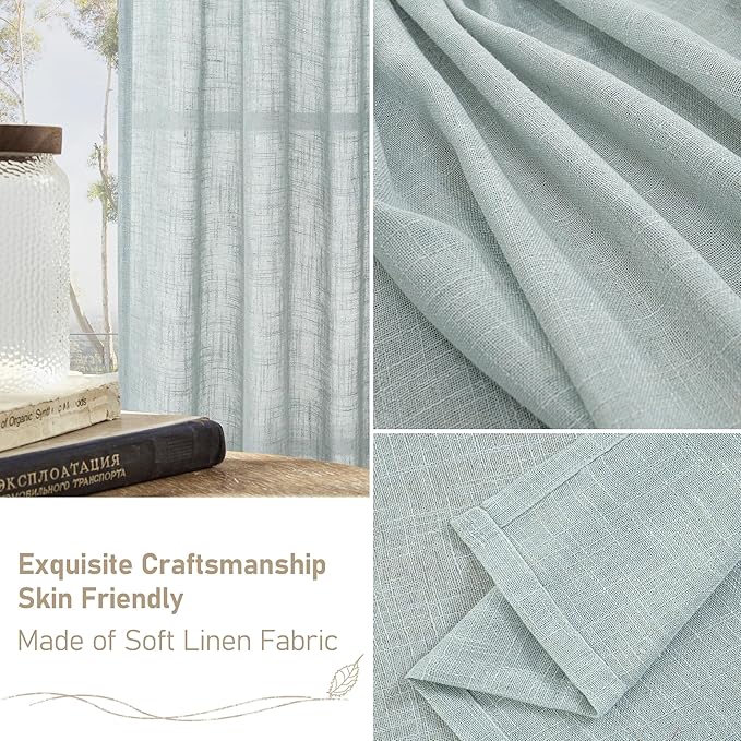 LAMIT Linen Blended Curtains 72 inch - Image 6
