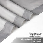 Simplebrand Grey Sheer Curtains 96 Inches Long, Light Filtering Rod Pocket - Image 6