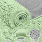 6x9 Area Rugs for Living Room Rug: Soft Fluffy Shag Mint Green Rugs for Bedroom - Image 8