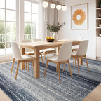 Nakagishi 8x10 Area Rugs Living Room: Washable Boho Large Neutral Soft Modern - Image 7