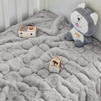 Yurhap Fleece Baby Blanket Heart Checkered, Ultra Soft Cozy Baby Blankets - Image 4