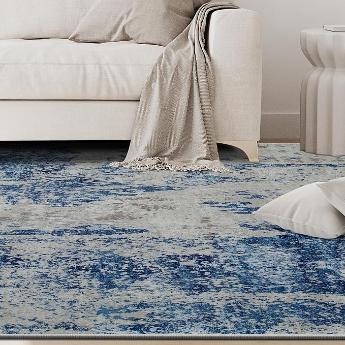 9x12 Area Rugs for Living Room Rug Washable: Abstract Large Rug for Dining Room - Image 9