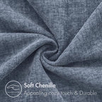 MIULEE Pack of 2 Couch Throw Pillow Covers 20x20 Inch Soft Dark Grey Blue - Image 2
