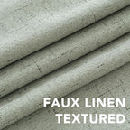 H.VERSAILTEX Linen Blackout Curtains 96 Inches Long 100% Absolutely Blackout - Image 4