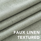 H.VERSAILTEX Linen Blackout Curtains 72 Inches Long 100% Absolutely Blackout - Image 4