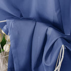 OVZME Royal Blue Sheer Curtains 63 Inches Long 2 Panels - Image 3