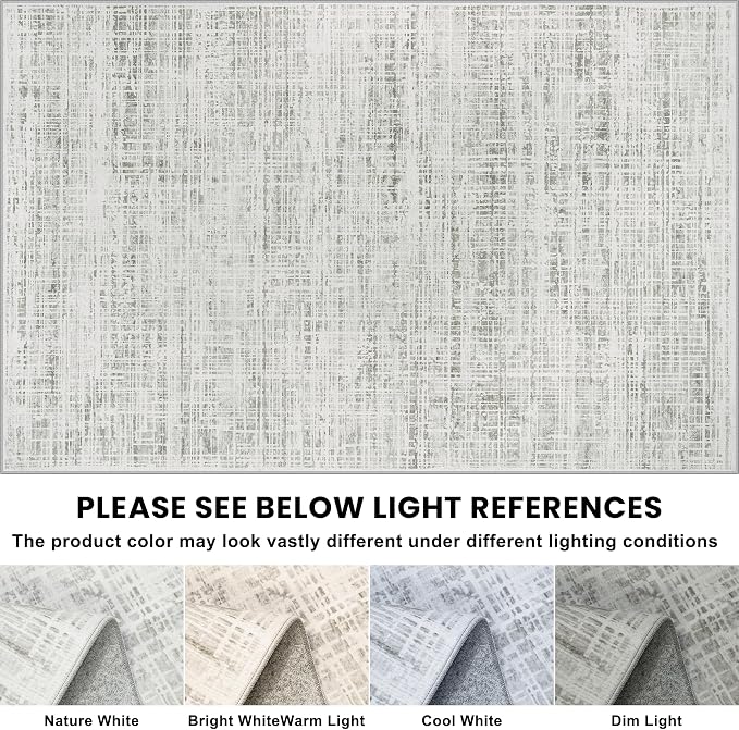 10x12 Area Rugs Washable Rug: Anti-Skid Abstract Modern Living Room Rug Soft - Image 7