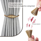 4 Pack Magnetic Curtain Tiebacks Rope Modern Handmade Curtain Tie Backs - Image 2