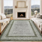 GarveeHome 10x13 Large Washable Geometric Area Rug Non Slip Non Shedding Floor - Image 7